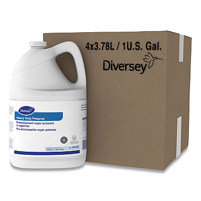 Diversey Carpet Cleanser Heavy-Duty Prespray, Fruity Scent, 1 gal Bottle, 4/Carton (DVO101109737)