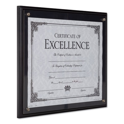 DAX Award Plaque, Wood/Acrylic Frame, Up to 8.5 x 11, Black (DAXN15908NT)