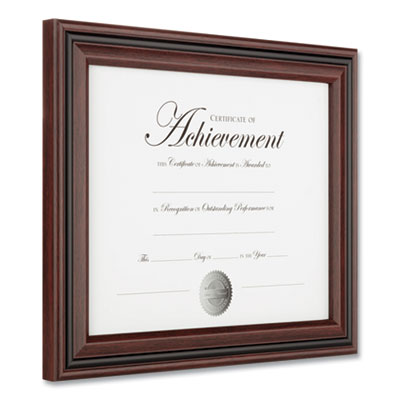 DAX Desk/Wall Photo Frame, Plastic, 8.5 x 11, Rosewood/Black (DAXN15786NT)