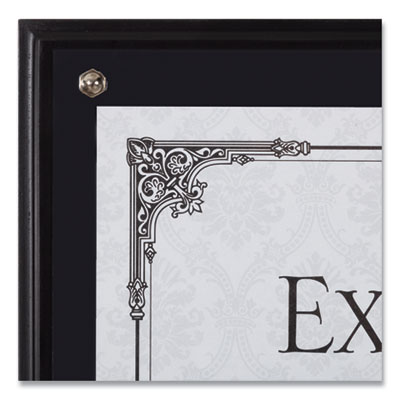 DAX Award Plaque, Wood/Acrylic Frame, Up to 8.5 x 11, Black (DAXN15908NT)