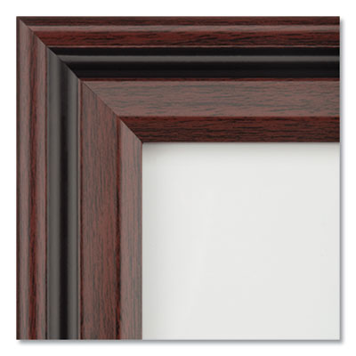 DAX Desk/Wall Photo Frame, Plastic, 8.5 x 11, Rosewood/Black (DAXN15786NT)