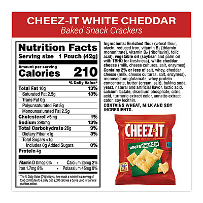 Cheez-It Baked Snack Crackers Variety Pack, Assorted Flavors, (8) 0.75 oz/ (37) 1.5 oz Bags, Ships in 1-3 Business Days (GRR70000122)