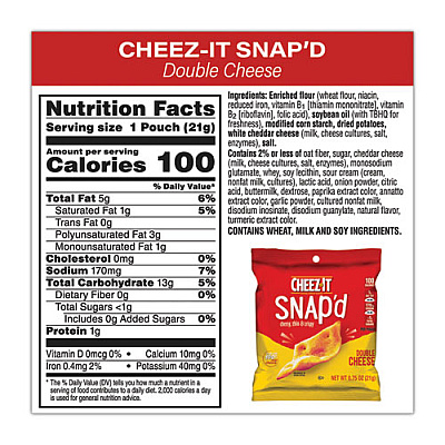Cheez-It Baked Snack Crackers Variety Pack, Assorted Flavors, (8) 0.75 oz/ (37) 1.5 oz Bags, Ships in 1-3 Business Days (GRR70000122)