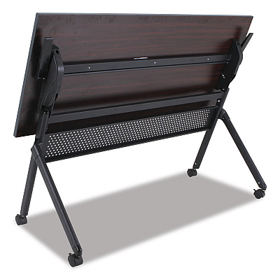 Alera Flip and Nest Table Base, 55.88w x 23.63d x 28.5h, Black (ALEVA7276BK)