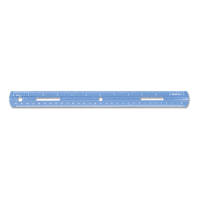 Westcott Plastic Ruler, Standard/Metric, 12" (30 cm) Long, Assorted Translucent Colors (ACM17722)