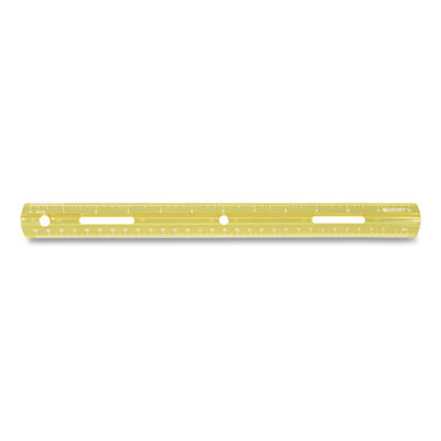 Westcott Plastic Ruler, Standard/Metric, 12" (30 cm) Long, Assorted Translucent Colors (ACM17722)