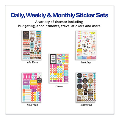 Avery Planner Sticker Variety Pack for Moms, Budget, Family, Fitness, Holiday, Work, Assorted Colors, 1,820/Pack (AVE6780)