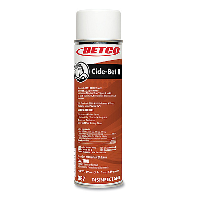 Betco Cide-Bet II Aerosol Disinfectant Spray, Floral Scent, 19 oz Aerosol Spray, 12/Carton (BET0872300)