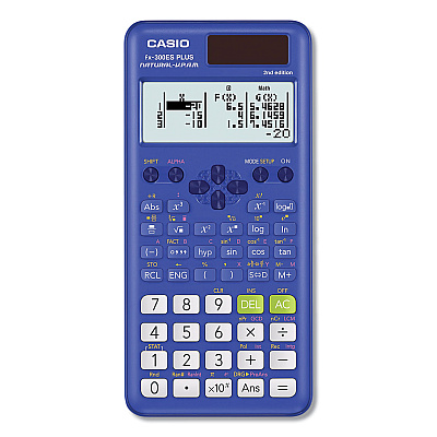 Casio FX-300ES Plus 2nd Edition Scientific Calculator, 16-Digit LCD, Blue (CSO300ESPLS2BU)