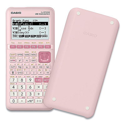 Casio FX-9750GIII 3rd Edition Graphing Calculator, 21-Digit LCD, Pink (CSOFX9750GIIIPK)