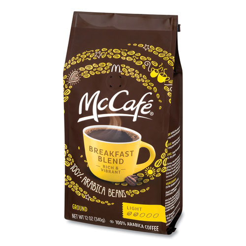 McCafe Ground Coffee, Breakfast Blend, 12 oz Bag (5533EA)