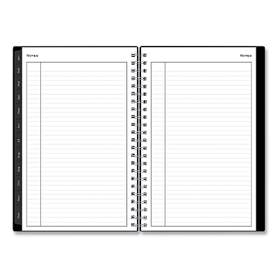 Blue Sky Enterprise Weekly/Monthly Planner, 8 x 5, Black Cover, 12-Month (Jan to Dec): 2026 (111291)