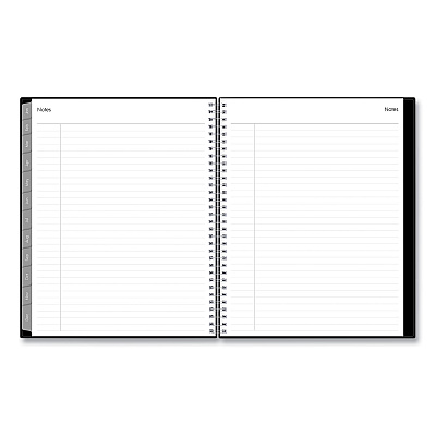 Blue Sky Enterprise Weekly/Monthly Planner, 11 x 8.5, Black Cover, 12-Month (Jan to Dec): 2026 (111288)