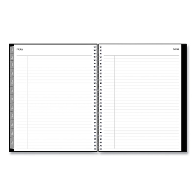 Blue Sky Enterprise Weekly Appointment Planner, 11 x 8.5, Black Cover, 12-Month (Jan to Dec): 2026 (111289)