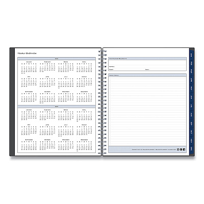 Blue Sky Passages Monthly Planner, 10 x 8, Charcoal Cover, 12-Month (Jan to Dec): 2026 (100011)