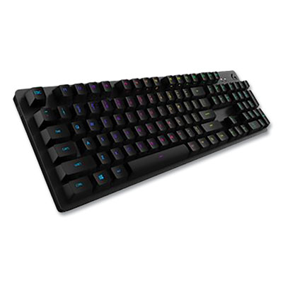 Logitech G512 LIGHTSYNC RGB Mechanical Gaming Keyboard, GX Brown Tactile, Carbon (920009342)