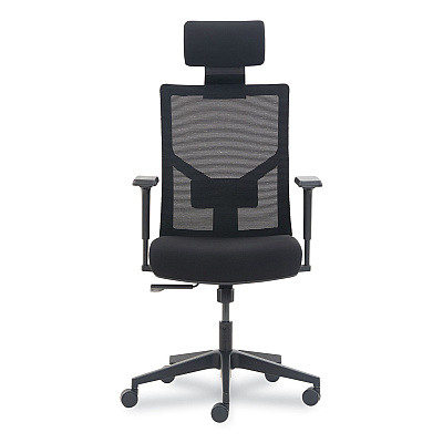 La-Z-Boy Mesh Back Molded Foam Task Chair, Supports Up to 275 lb, Black Seat/Back (LZB60021)