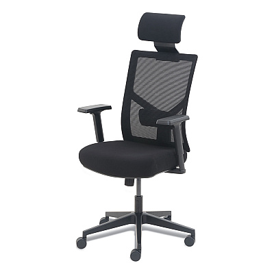La-Z-Boy Mesh Back Molded Foam Task Chair, Supports Up to 275 lb, Black Seat/Back (LZB60021)
