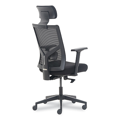 La-Z-Boy Mesh Back Molded Foam Task Chair, Supports Up to 275 lb, Black Seat/Back (LZB60021)
