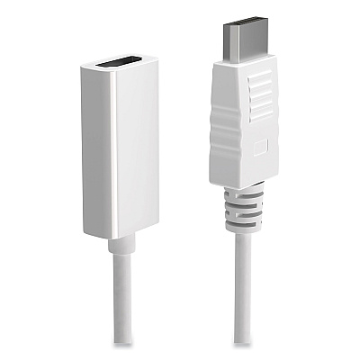 NXT Technologies DisplayPort to HDMI Adapter, 6", White (NXT24400011)