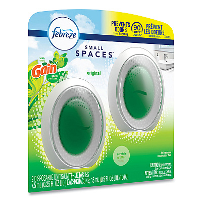 Febreze smallSPACES, Gain Original Scent, 7.5 mL Cartridge, 2/Pack (PGC93330EA)
