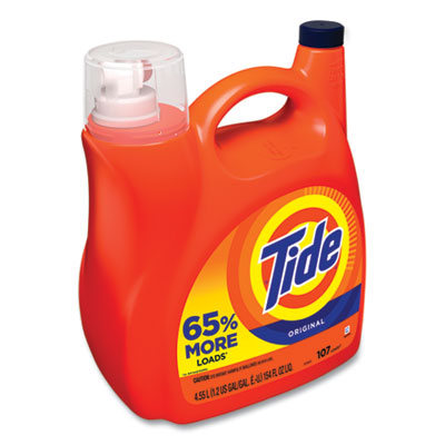 Tide HE Laundry Detergent, Original Scent, 107 Loads, 154 oz Pump Bottle (PGC60554)