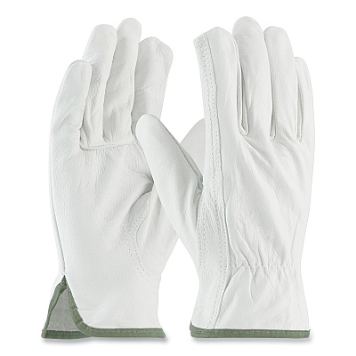PIP Economy Grade Top-Grain Cowhide Leather Drivers Gloves, Medium, Tan (PID68162M)