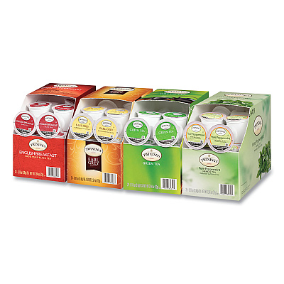 TWININGS Tea K-Cups, Assorted, 0.11 oz K-Cups, 24/Box, 4 Boxes/Carton (TWG54192)