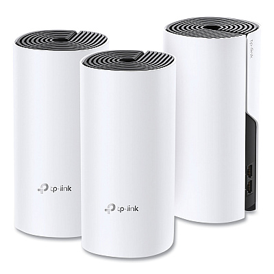 TP-Link Deco M4 AC1200 Whole Home Mesh Wi-Fi System, 2 Ports, Dual-Band 2.4 GHz/5 GHz (TPLDECOM43PACK)