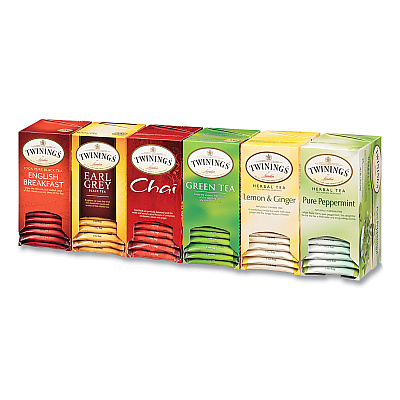 TWININGS Tea Bags, Assorted, 25/Box (TWG54191)