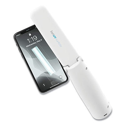 Tzumi ionUV Mini Sanitizer Wand, White (TZM7548ST)