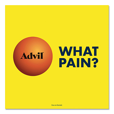 Advil Ibuprofen Pain Reliever Tablets, 100 Count (AVL015040)