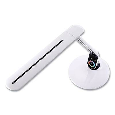 Bostitch Color Changing LED Desk Lamp with RGB Arm, 18.12" High, White (BOSVLED1605BOS)