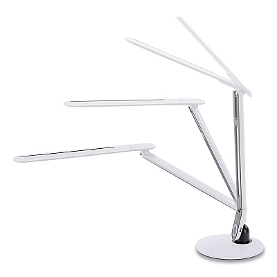 Bostitch Color Changing LED Desk Lamp with RGB Arm, 18.12" High, White (BOSVLED1605BOS)