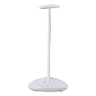 Bostitch Flexible Wireless Charging LED Desk Lamp, 12.88" High, White (BOSVLED1816BOS)