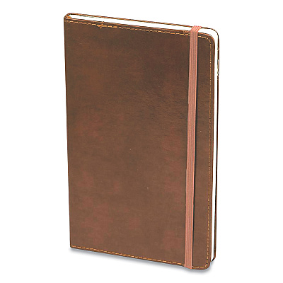 Markings by C.R. Gibson Bonded Leather Journal, 1-Subject, Narrow Rule, Brown Cover, (240) 8.25 x 5 Sheets (CGBMJ54792)
