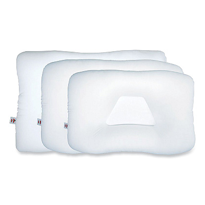 Core Products Mid-Core Cervical Pillow, Standard, 22 x 4 x 15, Gentle, White (COE222)
