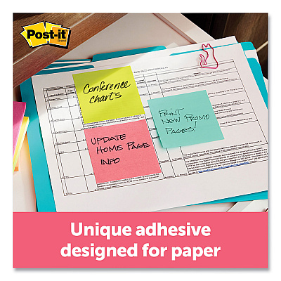 Post-it Dispenser Notes Original Pop-up Refill Cabinet Pack, 3" x 3", Poptimistic Collection Colors, 100 Sheets/Pad, 18 Pads/Pack (MMMR33018CTCP)