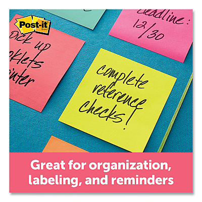 Post-it Dispenser Notes Original Pop-up Refill Cabinet Pack, 3" x 3", Poptimistic Collection Colors, 100 Sheets/Pad, 18 Pads/Pack (MMMR33018CTCP)