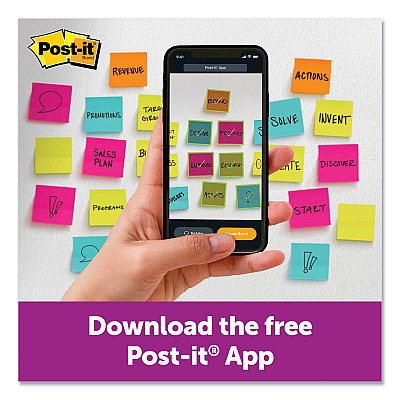 Post-it Notes Super Sticky Pad Collection Assortment Pack, 3" x 3", Energy Boost and Supernova Neon Color Collections, 45 Sheets/Pad, 15 Pads/Pack (MMM65415SSMLTI2)