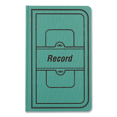 National Tuff Series Record Book, Green Cover, 12 x 7.5 Sheets, 300 Sheets/Book (REDA66300R)
