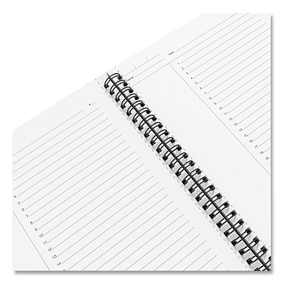 TRU RED Wirebound Soft-Cover Project-Planning Notebook, 1-Subject, Project-Management Format, Black Cover, (80) 9.5 x 6.5 Sheets (TUD24377281)