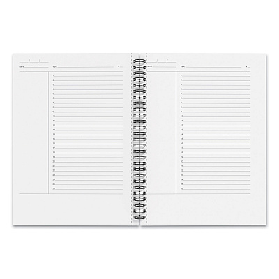 TRU RED Wirebound Soft-Cover Project-Planning Notebook, 1-Subject, Project-Management Format, Black Cover, (80) 9.5 x 6.5 Sheets (TUD24377281)