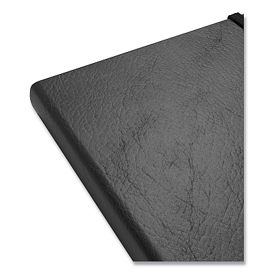 TRU RED Flexible-Cover Business Journal, Elastic Closure, 1-Subject, Dotted Rule, Black Cover, (128) 8 x 5.5 Sheets (TUD24377283)