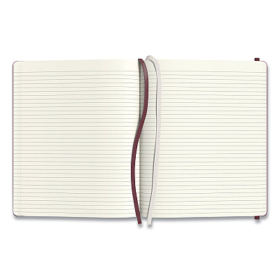 TRU RED Hardcover Business Journal, 1-Subject, Narrow Rule, Purple Cover, (96) 10 x 8 Sheets (TUD24383523)