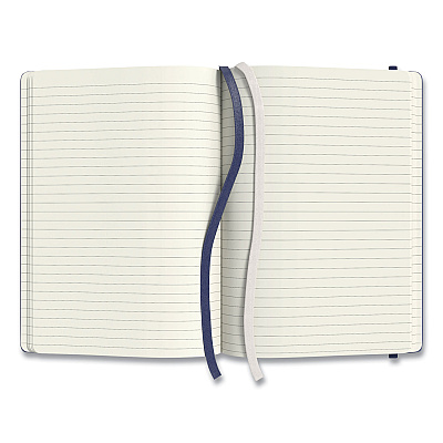 TRU RED Hardcover Business Journal, 1-Subject, Narrow Rule, Blue Cover, (96) 8 x 5.5 Sheets (TUD24383528)