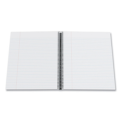TRU RED Three-Subject Notebook, Twin-Wire, Medium/College Rule, Red Cover, (150) 11 x 8.5 Sheets (TUD24423004)