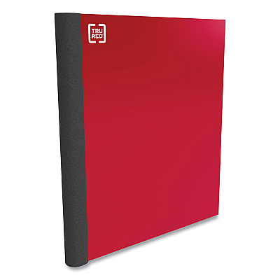 TRU RED Three-Subject Notebook, Twin-Wire, Medium/College Rule, Red Cover, (150) 11 x 8.5 Sheets (TUD24423004)