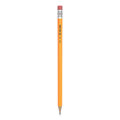 TRU RED Pre-Sharpened Wooden Pencil, HB (#2), Black Lead, Yellow Barrel, 24/Pack (TUD24424022)