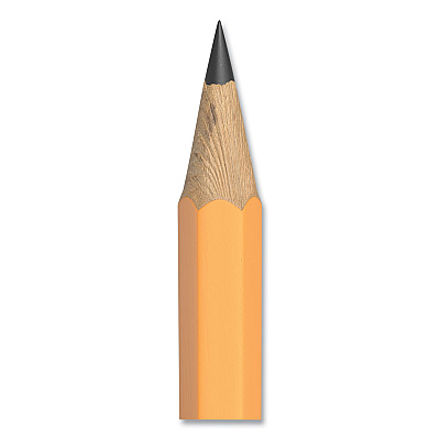 TRU RED Pre-Sharpened Wooden Pencil, HB (#2), Black Lead, Yellow Barrel, 24/Pack (TUD24424022)